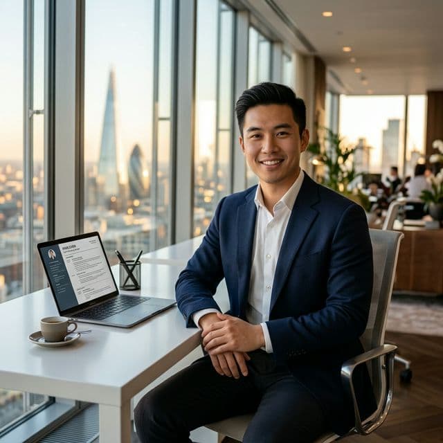 Professional building their CV with OmniCV